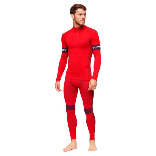 Superdry Seamless Baselayer Sportsbukser Rød S Mand