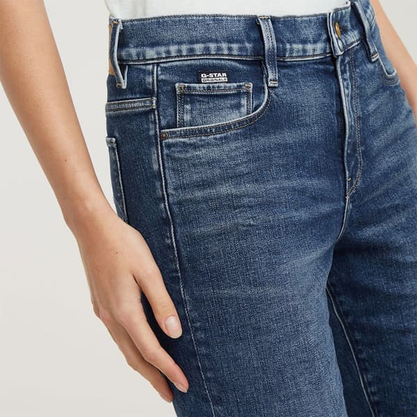 G-star Strace Straight Fit Jeans Blå 28 / 34 Kvinna
