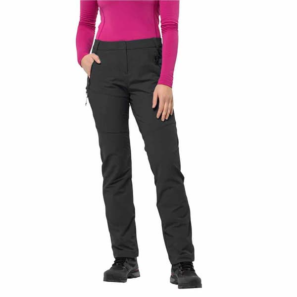 Jack Wolfskin Glastal Winter Byxor Svart 36 / Short Kvinna