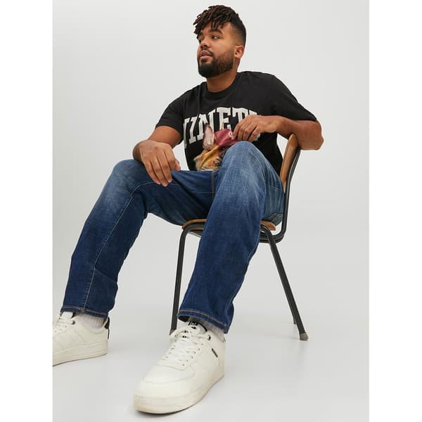 Jack & Jones Glenn Fox Ge 348 Slim Fit Plus Size Jeans Blå 40 / 30 Man