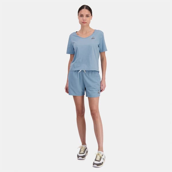 Le Coq Sportif Ess N°1 Sportshorts Blå S Kvinna
