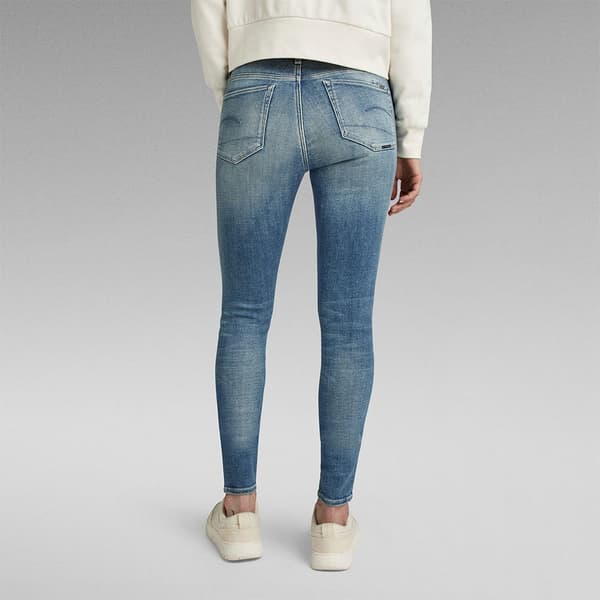 G-star 3301 Skinny Fit Jeans Blå 26 / 32 Kvinna