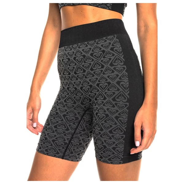 Roxy Chill Heart Lyhyet Leggingsit Musta,Harmaa XS-S Nainen