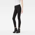 Miniatyrbillede 1 af 5: G-star Lynn D-mid Waist Super Skinny Jeans Sort 23 / 30 Kvinde