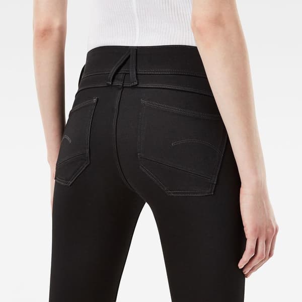 G-star Lynn D-mid Waist Super Skinny Jeans Sort 25 / 34 Kvinde