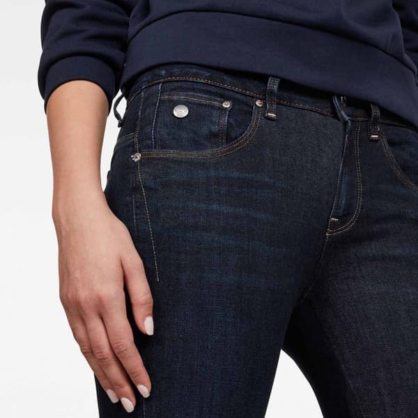 G-star Arc 3d Mid Waist Skinny Jeans Svart 26 / 34 Kvinna