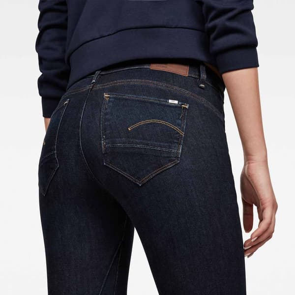 G-star Arc 3d Mid Waist Skinny Jeans Svart 26 / 34 Kvinna