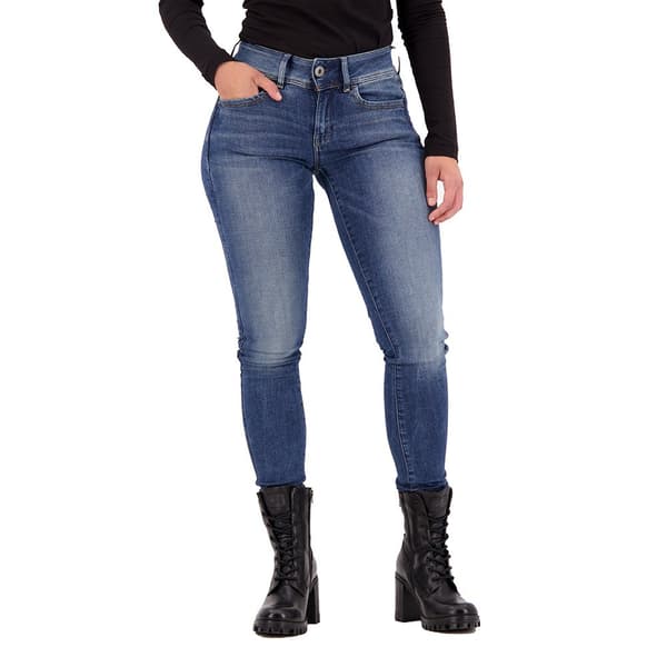 G-star Lynn Mid Waist Super Skinny Jeans Blå 24 / 30 Kvinna