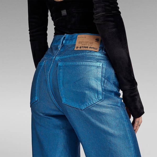 G-star Viktoria High Straight Fit Jeans Blå 27 / 30 Kvinde