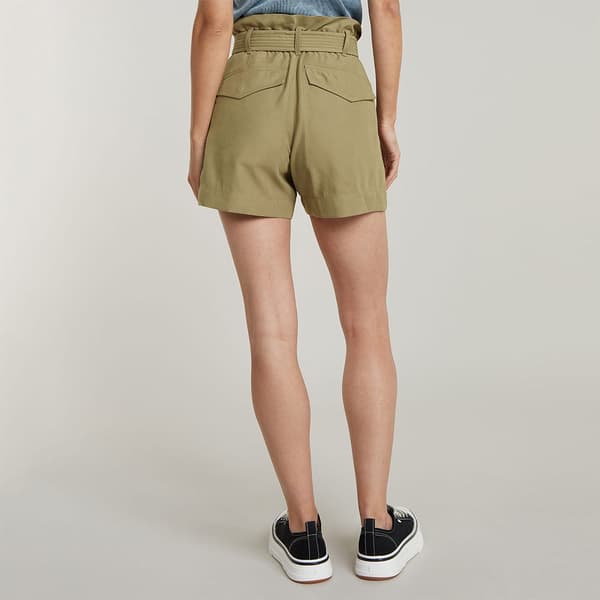 G-star Paperbag Shorts Grönt 29 Kvinna