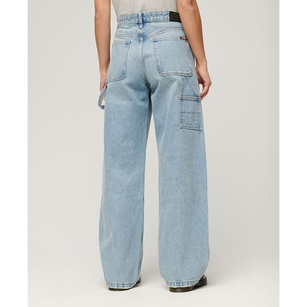 Superdry Mid Rise Denim Carpenter Byxor Blå 30 / 30 Kvinna