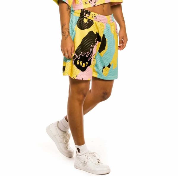 Grimey Trespass All Over Print Shorts Flerfärgad S Kvinna