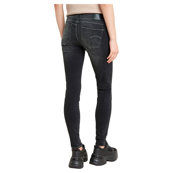 G-star Lynn Mid Skinny Jeans Sort 26 / 30 Kvinde