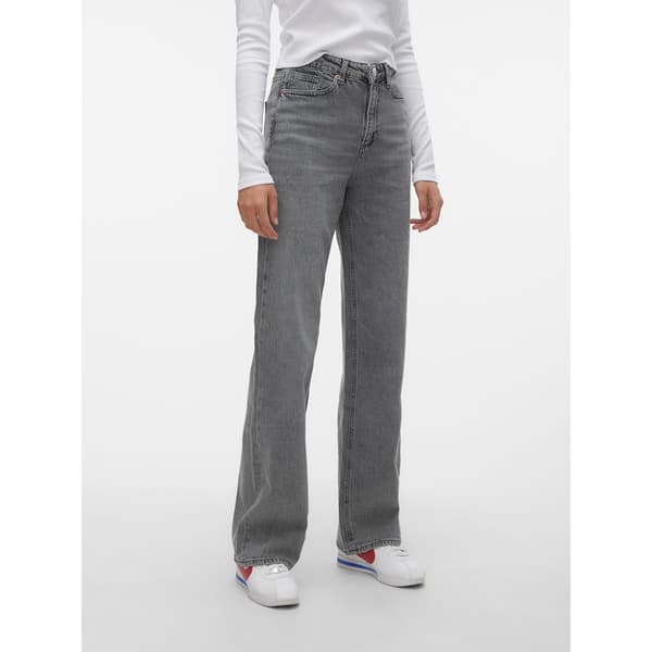 Vero Moda Tessa Wide Ra206 Korkeavyötäröiset Farkut Harmaa 30 / 34 Nainen