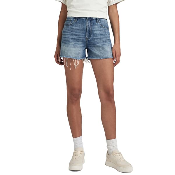 G-star 3301 Rp Korte Jeans Blå 33 Kvinde
