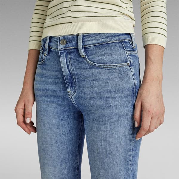 G-star Strace Straight Fit Jeans Blå 27 / 32 Kvinna