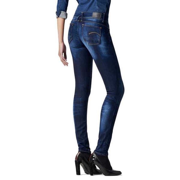 G-star Lynn Mid Waist Skinny Jeans Blå 27 / 34 Kvinna