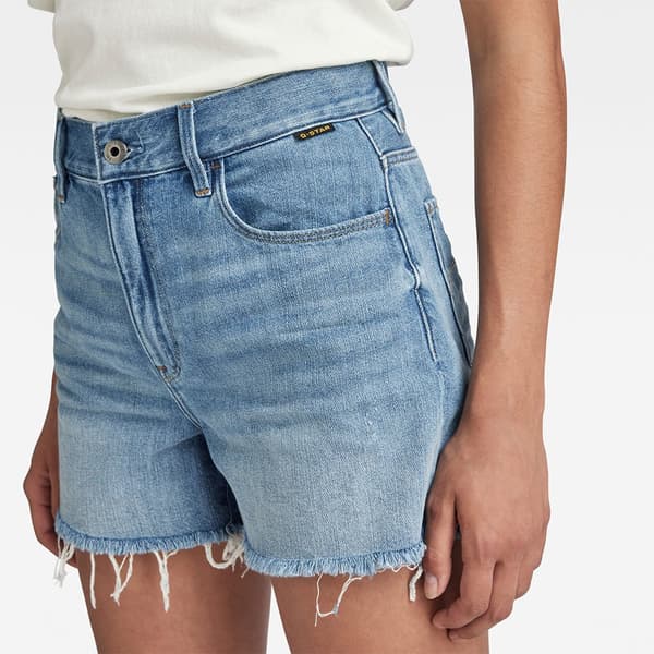 G-star 3301 Rp Korta Jeans Blå 24 Kvinna