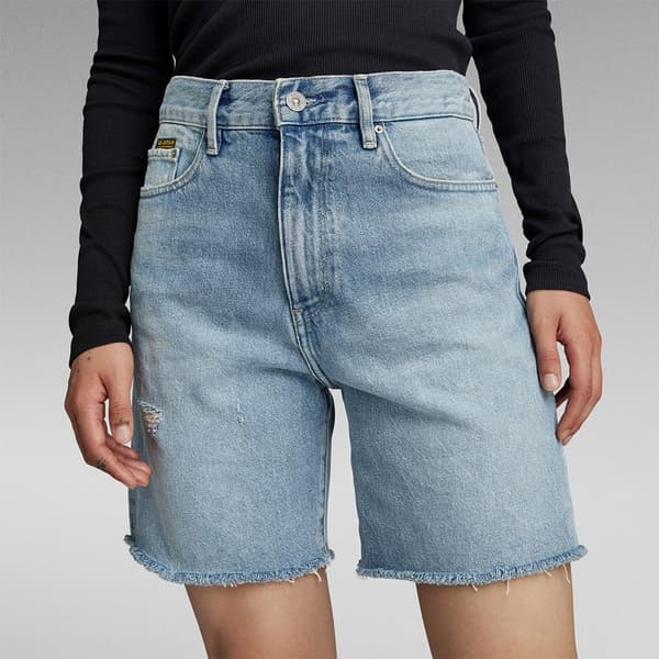 G-star High Raw Edge Korta Jeans Blå 28 Kvinna