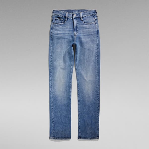 G-star Strace Straight Fit Jeans Blå 25 / 30 Kvinde