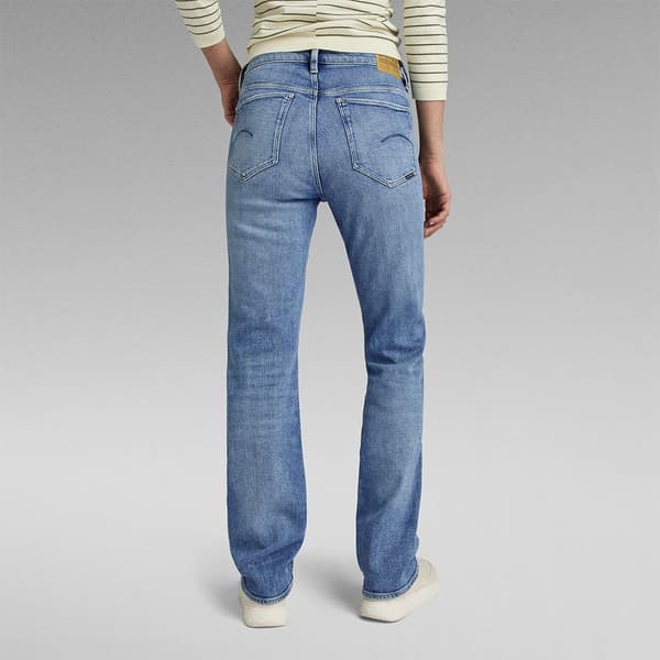 G-star Strace Straight Fit Jeans Blå 25 / 30 Kvinna
