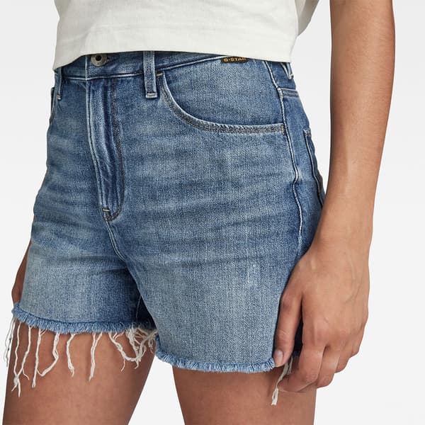 G-star 3301 Rp Korta Jeans Blå 24 Kvinna