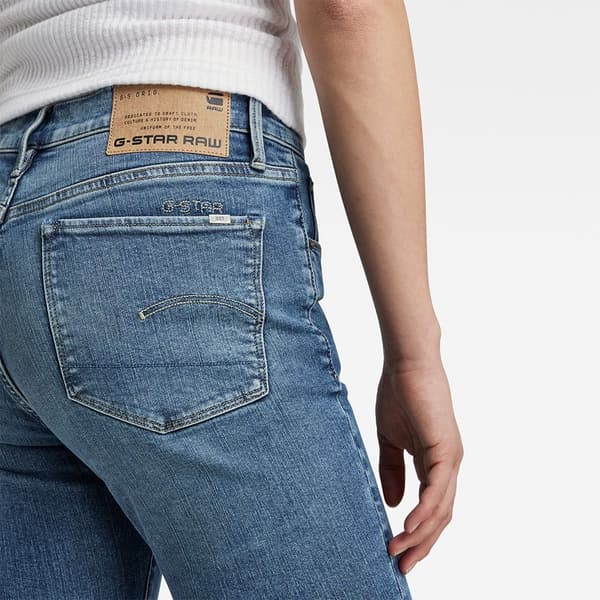 G-star 3301 Skinny Fit Jeans Blå 27 / 32 Kvinna