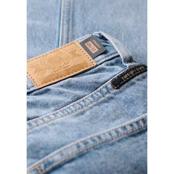 Superdry Mid Rise Straight Leg Byxor Grå 26 / 30 Kvinna