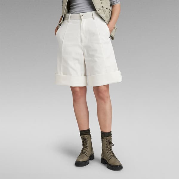 G-star E Summer Snow Shorts Beige 26 Kvinna