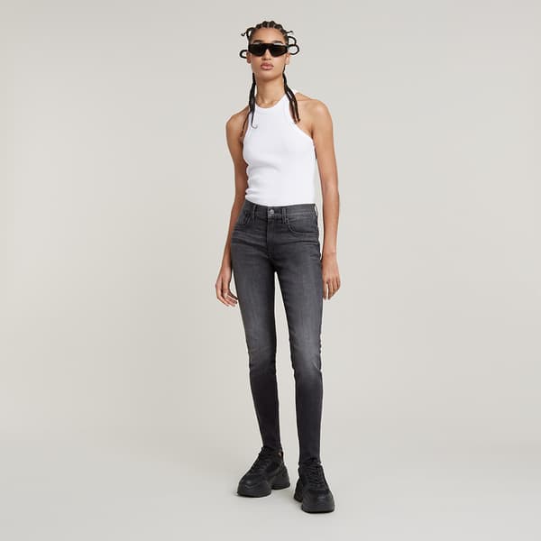 G-star Lhana Skinny Jeans Grå 26 / 30 Kvinna