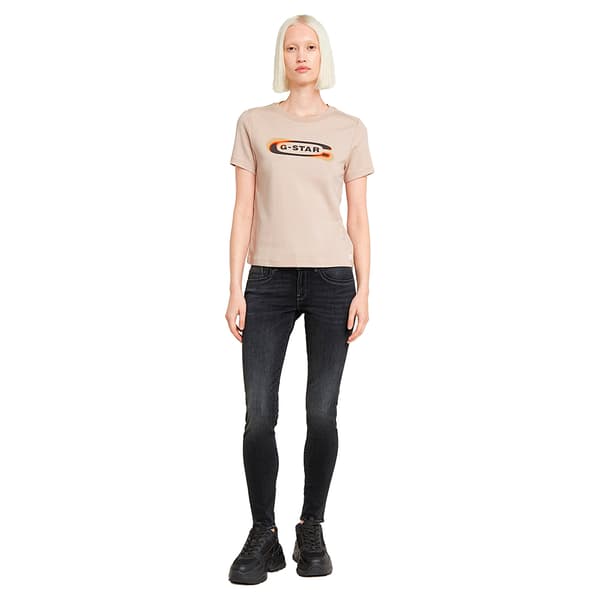 G-star Lynn Mid Skinny Jeans Svart 32 / 32 Kvinna