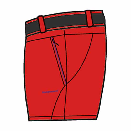 Trangoworld Hadar Fi Shortsit Punainen XL Nainen