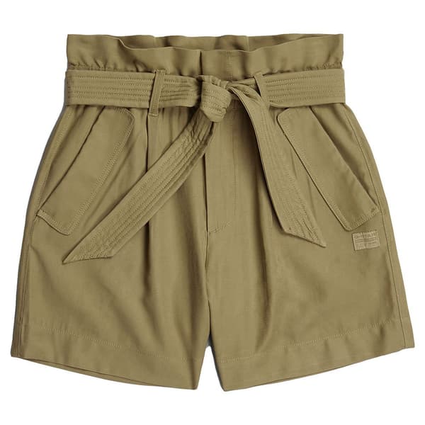 G-star Paperbag Shorts Grönt 27 Kvinna