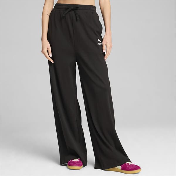 Puma Select Classics Ribbed Relaxed Sportsbukser Sort S Kvinde
