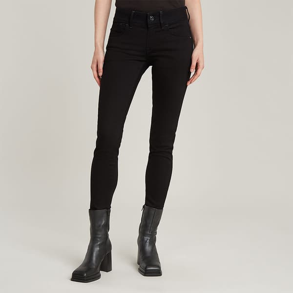 G-star Lynn Mid Skinny Jeans Svart 32 / 34 Kvinna