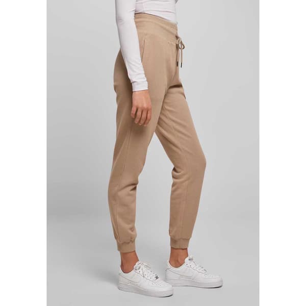 Urban Classics Organic Højtaljede Bukser Beige 4XL Kvinde