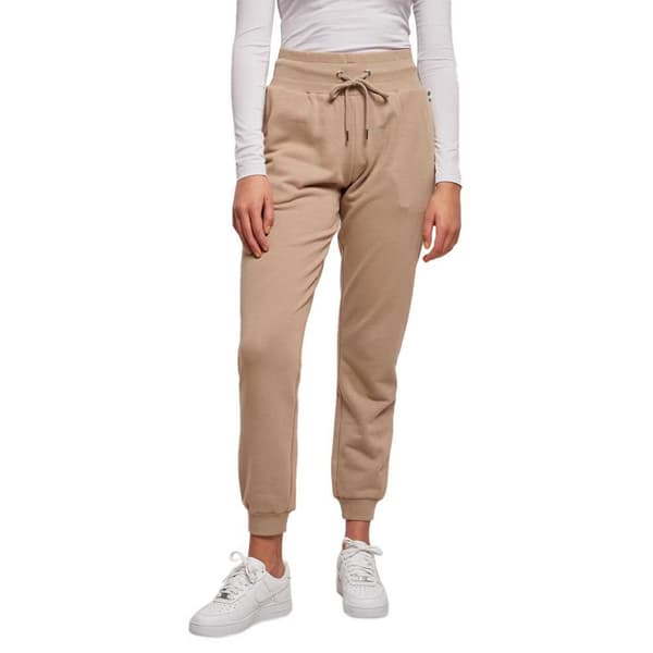 Urban Classics Organic Højtaljede Bukser Beige 4XL Kvinde