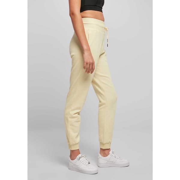 Urban Classics Organic Højtaljede Bukser Gul 3XL Kvinde