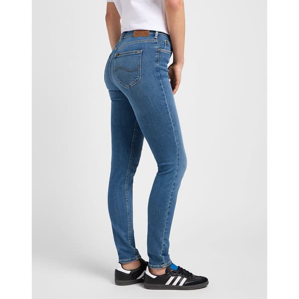 Lee Foreverfit Skinny Fit Högmidjadeans Blå 38 / 31 Kvinna