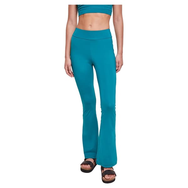 Urban Classics Recycled Flared High Waist Leggings Grøn 5XL Kvinde