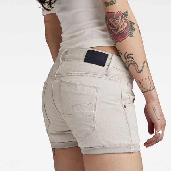 G-star D24251-c777 Slim Fit Korta Jeans Beige 30 Kvinna