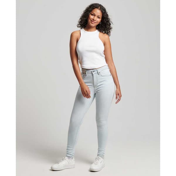 Superdry Vintage High Rise Skinny Jeans Blå 27 / 30 Kvinna