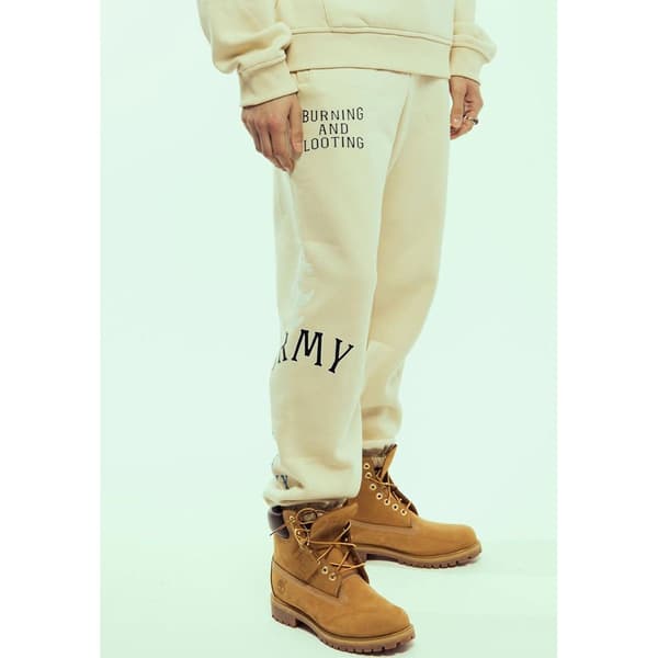 Grimey Causing Panic Sportsbukser Beige M Mand