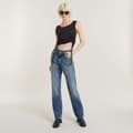 Miniatyrbild 3 av 5: G-star Viktoria High Straight Fit Jeans Blå 29 / 32 Kvinna
