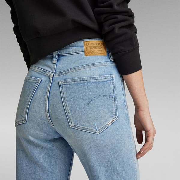 G-star Viktoria High Straight Fit Jeans Blå 30 / 32 Kvinde