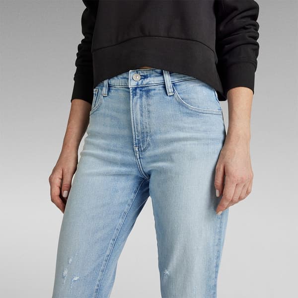 G-star Viktoria High Straight Fit Jeans Blå 30 / 32 Kvinde