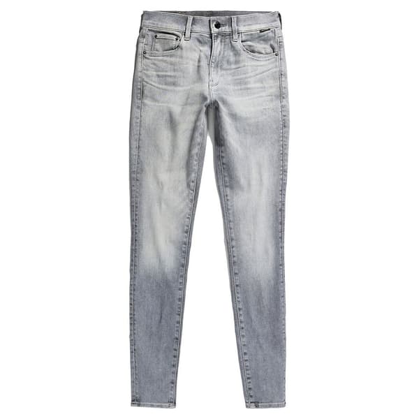 G-star 3301 Skinny Fit Högmidjadeans Grå 25 / 32 Kvinna