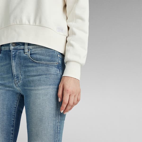 G-star 3301 Skinny Fit Jeans Blå 25 / 30 Kvinde