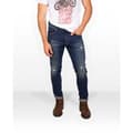 Miniatyrbillede 1 af 4: Skull Rider Skinny Distressed Effect Jeans Blå 30 / 32 Mand