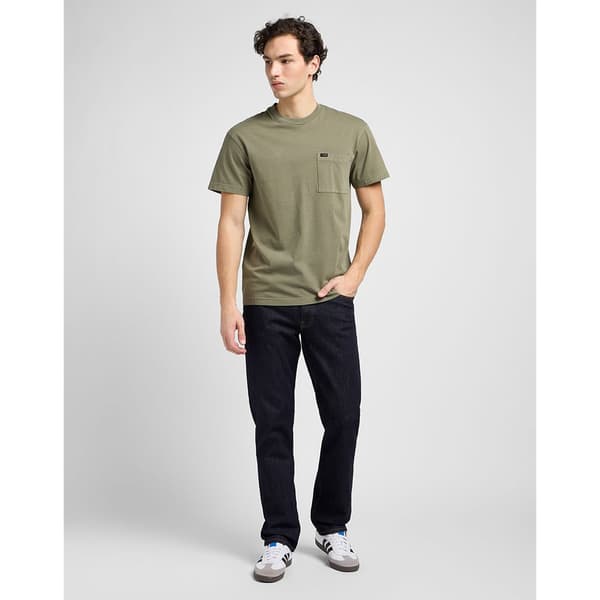 Lee Brooklyn Straight Jeans Blå 48 / 34 Mand